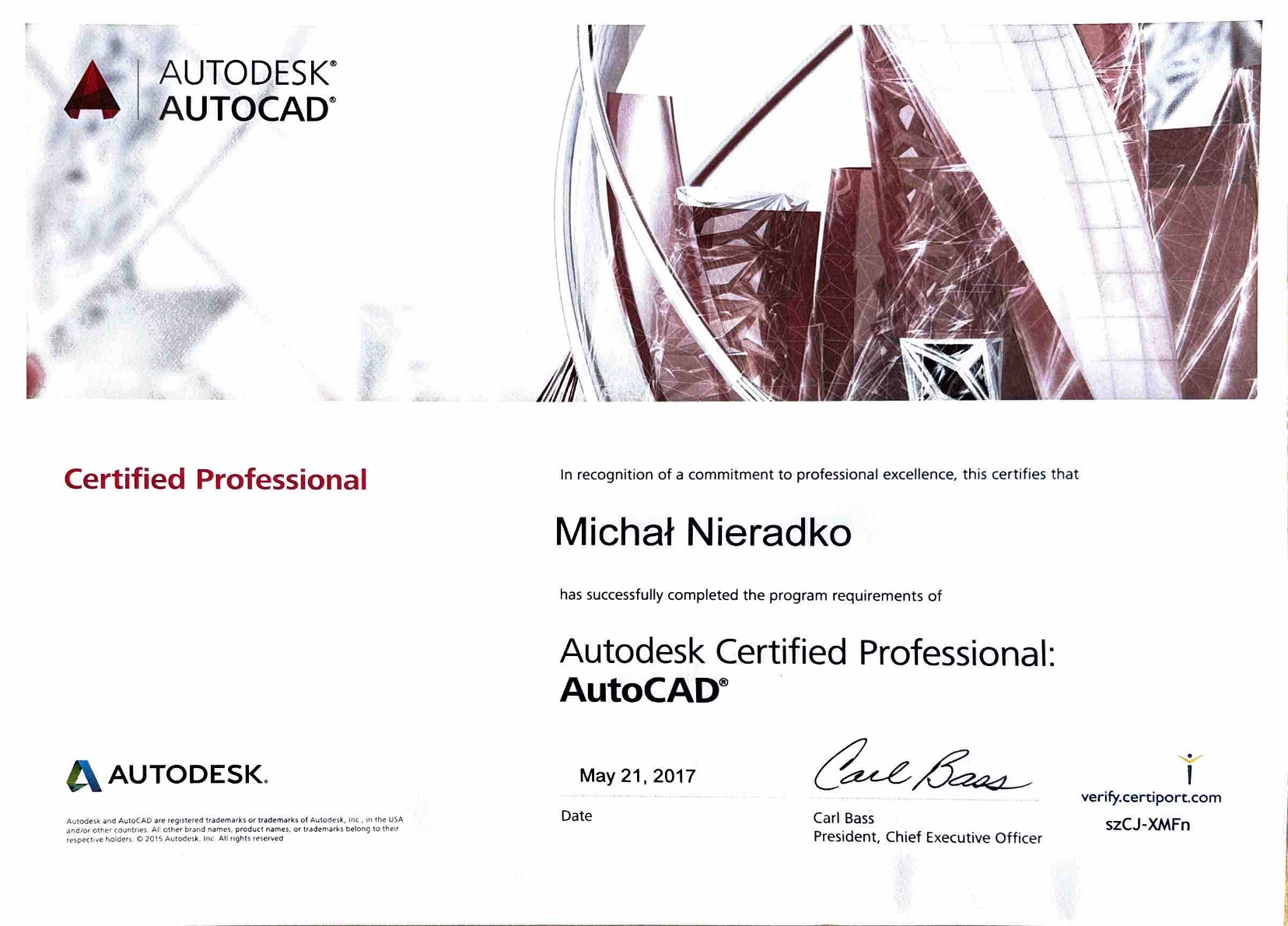 Autodesk Certified Professional: AutoCAD